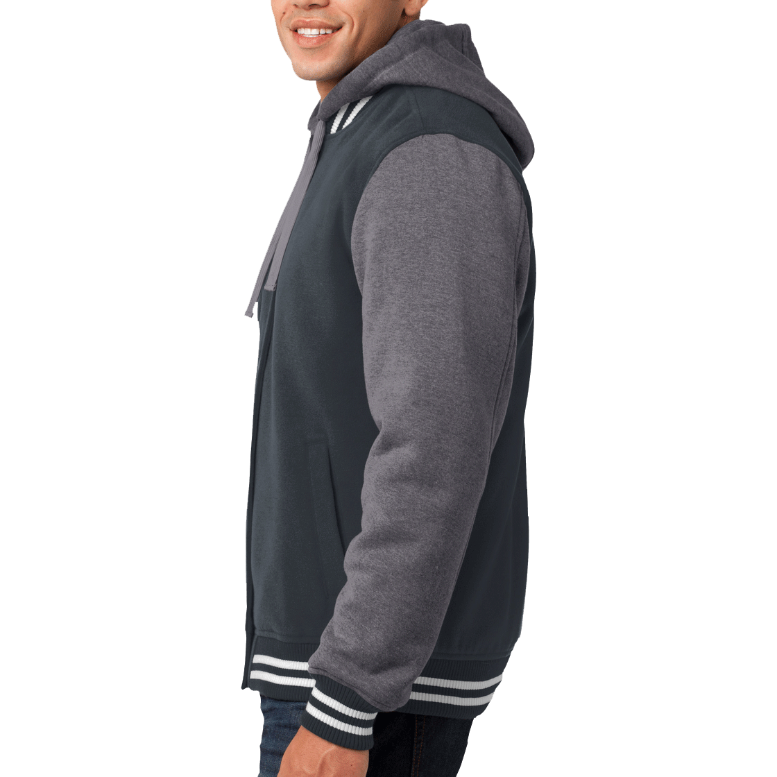 sport tek insulated letterman jacket